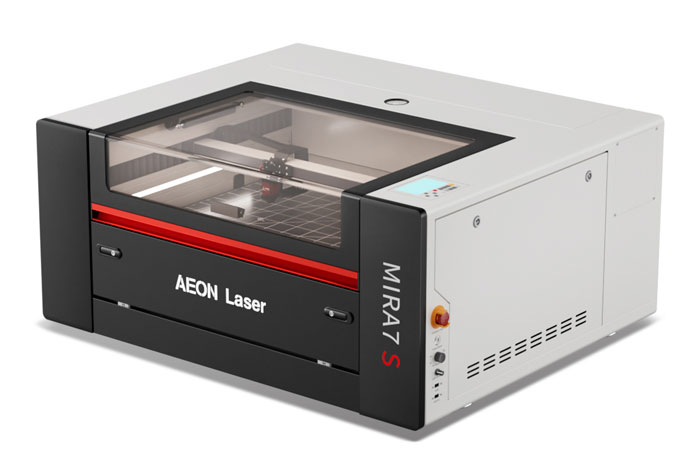 Aeon Mira7 S Redline CO2 Desktop Laser Cutting Machine birds eye view