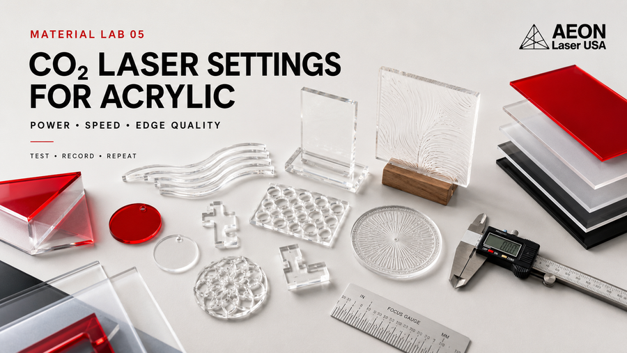 CO2 Laser Settings for Acrylic: Power, Speed and Edge Quality