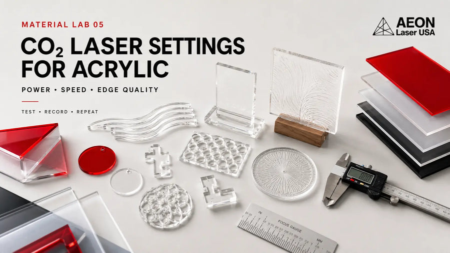 CO2 Laser Settings for Acrylic: Power, Speed and Edge Quality