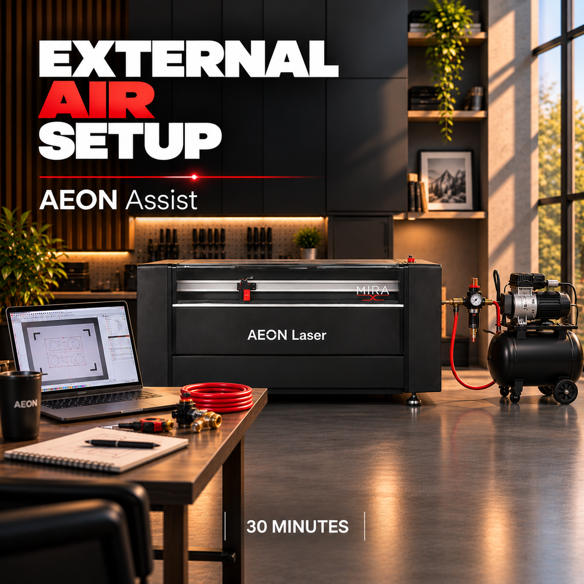 External Air Setup AEON Laser USA