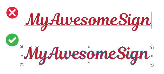Text into Outlines