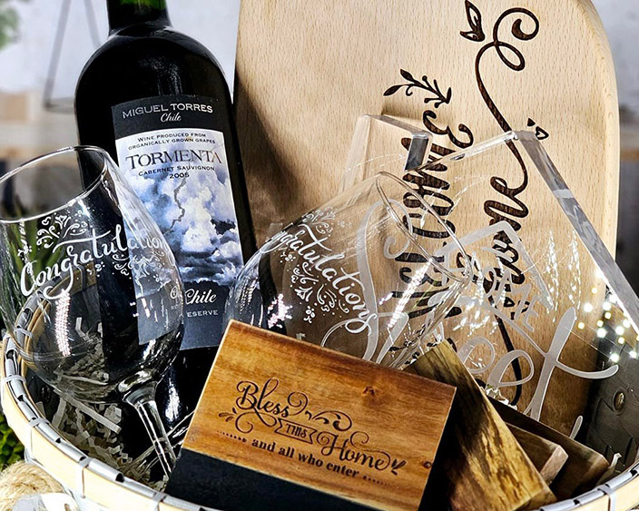 basket with realtor gift