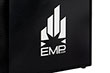 EMP Fiber Galvo Laser, close up of EMP logo on cabinet