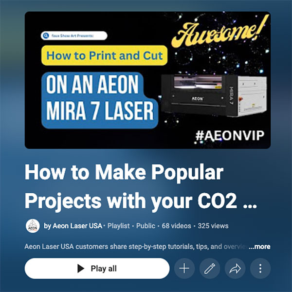 how to make popular project with your Aeon laser