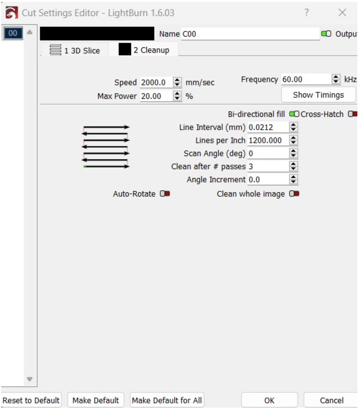 LightBurn cut settings editor