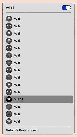 WiFi connections list