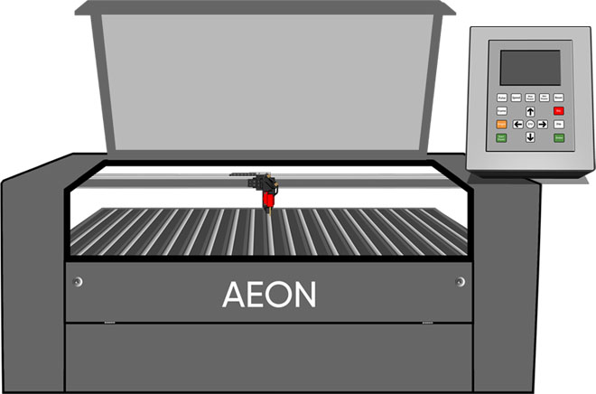 Aeon laser with keypad